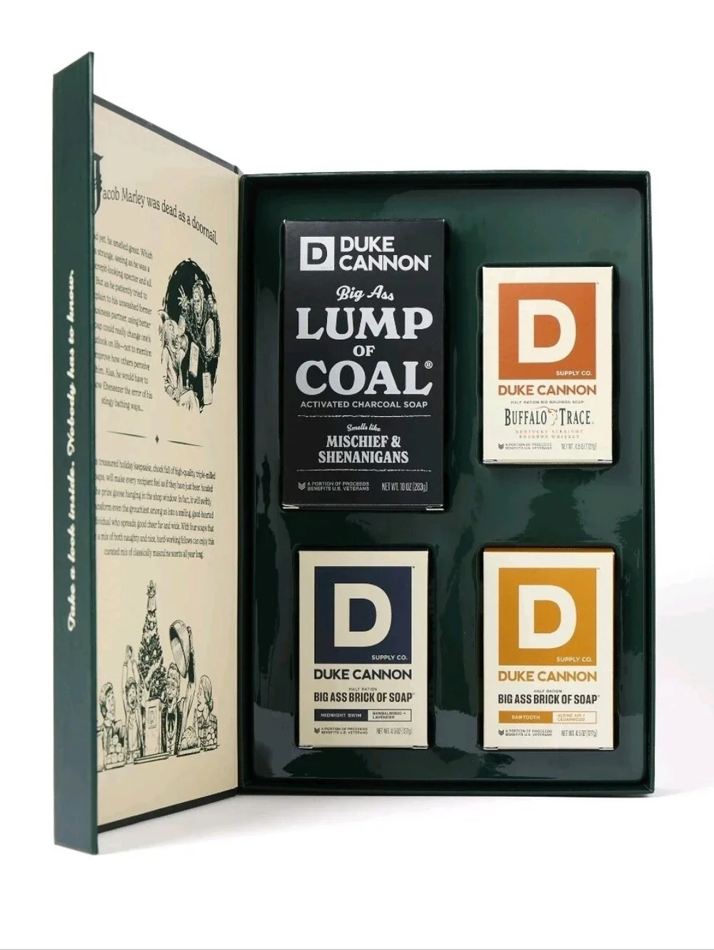 Duke Cannon Naughty & Nice Bar Soap Gift Set - White & Brown Packaging